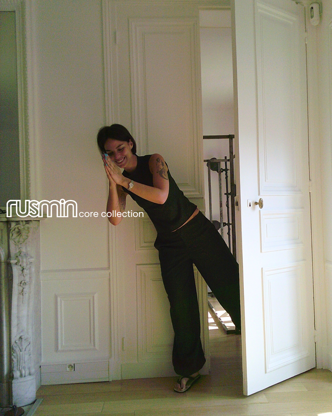 Top sans manches bords effilés Charlie