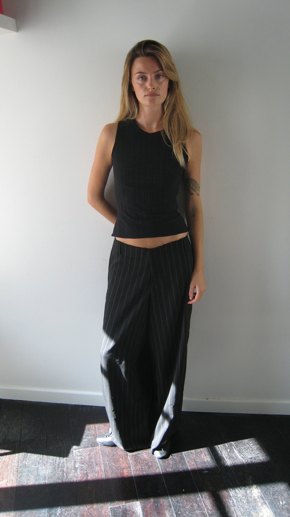 Pantalon large en laine Charlie