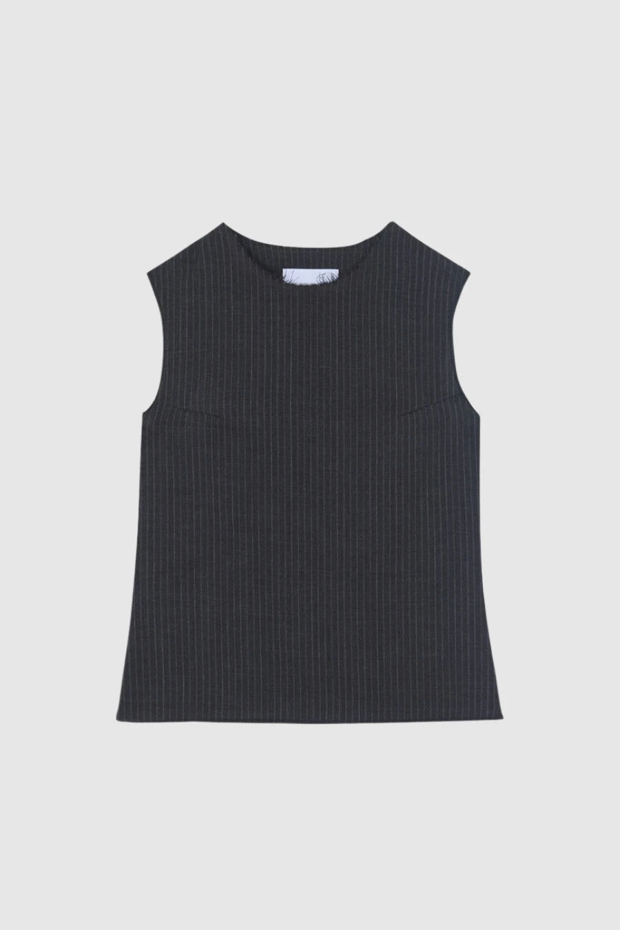 Top sans manches bords effilés Charlie